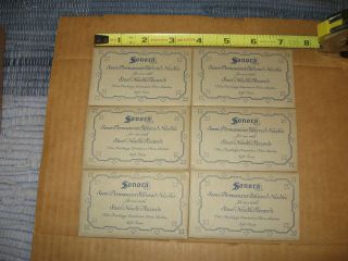 Sonora Horn Phonograph Semi - Permanent Silvered Needles Nos Not Victor Edison