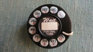 Western Electric 6a Rotary Metropolitan Telephone Dial W/ Number Card Holder