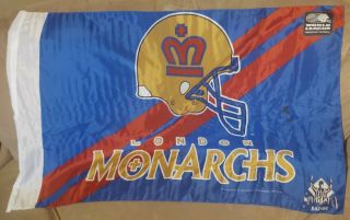 World League Of American Football London Monarchs Flag 1991 Wlaf Nfl Europe