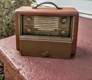 " Westinghouse " Model H - 165 Vintage Vacuum Tube Am Radio 1947