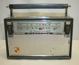 Vintage Magnavox 10 Transistor Am/fm Radio Model Fm - 90 1950 