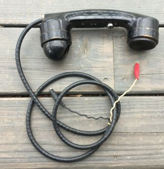 Vintage United States Instrument Co.  A - 257 Alt - 4 Sound Powered Phone Handset