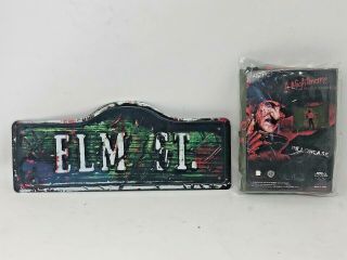 Nightmare On Elm Street A Freddy Pillow Case And Tin Sign Horror Block Exclusive