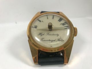 Vintage High Sensitivity Transistorized Radio Oversized Watch 517 Japan