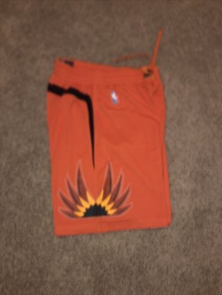 Vtg Adidas Phoenix Suns Swingman Basketball Game Shorts Orange Mens Size Large