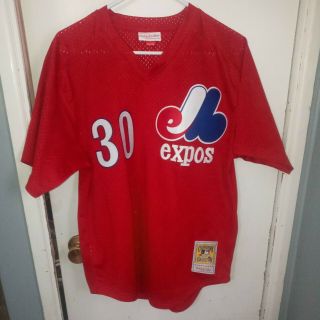 Tim Raines 30 Montreal Expos Mens 44l Mitchell & Ness Jersey $90