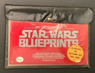 Vintage 1977 Star Wars Return Of The Jedi Blueprints (15) In Pouch Wow