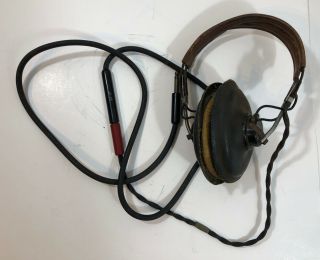Ww2 Western Electric Headset Receiver Headphones Anb - H - 1 D173120