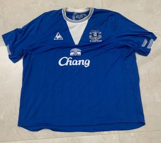 Everton Le Coq Sportif Home Jersey 2009/10 Size 3xl 25th Anniversary