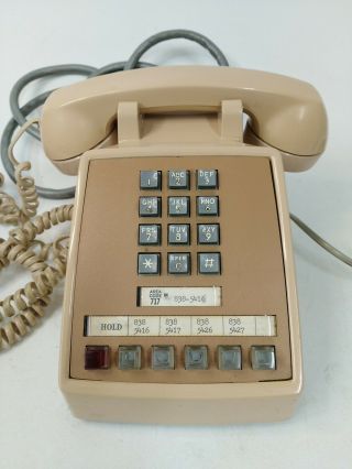 Vintage Western Electric Bell System 2565 Hkm Blush Touchtone At&t Desk Phone J6