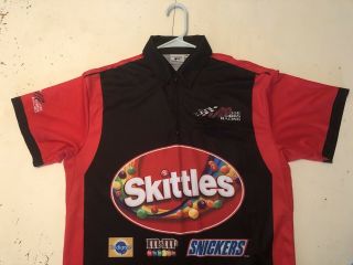 Kyle Busch 18 Skittles/joe Gibbs Racing Pit Crew Shirt - M