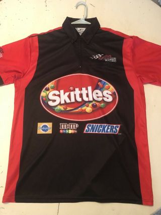 Kyle Busch 18 Skittles/Joe Gibbs Racing Pit Crew Shirt - M 2