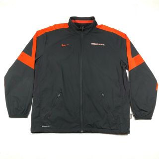 Oregon State University Beavers Windbreaker Jacket Mens L Nike Storm Fit Black