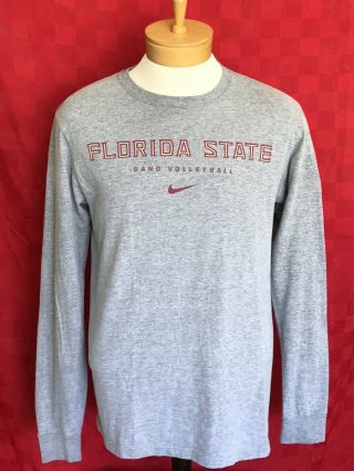 Rare Nike Fsu Florida State Seminoles Sand Volleyball Long Sleeve Shirt
