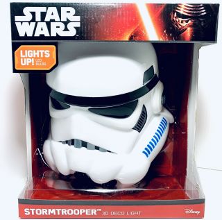 Disney Star Wars Stormtrooper Helmet 3d Fx Light Up Deco Night Light