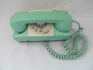 Vintage Gte Automatic Electric Starlite Green Rotary Dial Desk Phone 182