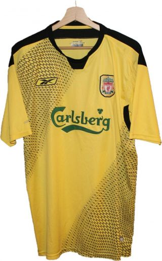 2003 Liverpool Fc Football Shirt Jersey Size L Reebok Tricot Maglia Camiseta