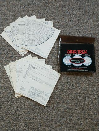 Vintage Star Trek Enterprise Blueprints.  Complete Set Of 12.  1st Printing,  1975
