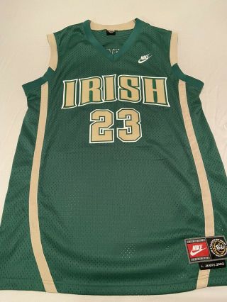Nike St.  Vincent - St.  Mary Irish Lebron James Basketball Jersey Size Large