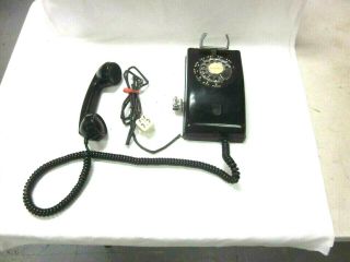 Vintage Stromberg Carlson Black Classic Rotary Dial Wall Phone