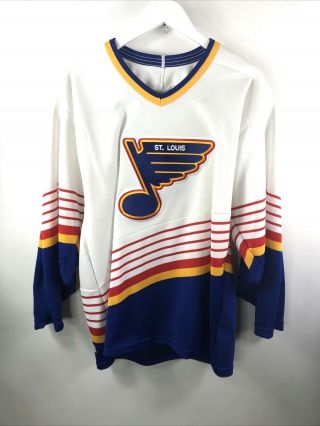 Vintage St.  Louis Blues Ccm Nhl Hockey Jersey Size M Read