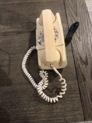 Vintage Gte Automatic Electric Phone Rotary Tan Wall Mount