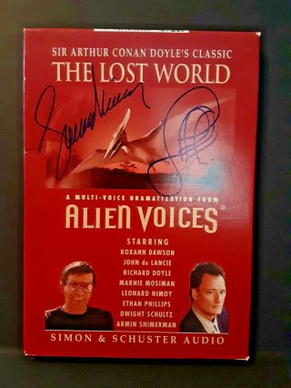 Signed Leonard Nimoy & John De Lancie Alien Voices (box Only)