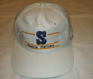 Seattle Mariners Vtg White The Game Snapback Hat