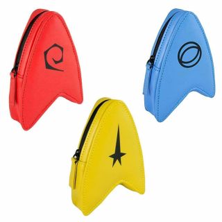 Star Trek The Series Delta Coin Pouch Gift Set: Gold,  Blue & Red