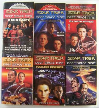 Star Trek Deep Space Nine Ds9 Paperback Books 1 - 6 1993 1994 First Printing