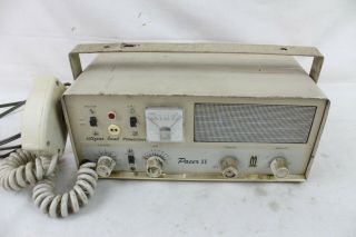 Vintage Metrotek Cb Radio Base Station Transceiver Model Pacer Ii W/ Microphone