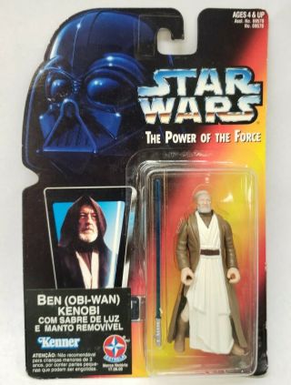 Kenner Star Wars Power Of The Force Ben Obi - Wan Kenobi Portuguese Variant Rare