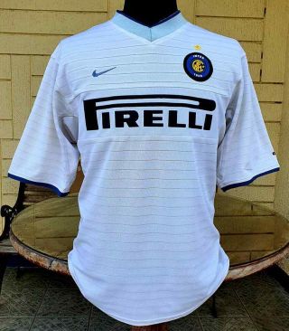 Inter Milan 2000 - 2001 Coppa Italia Quarter Finals Nike Away Shirt Maglia Large