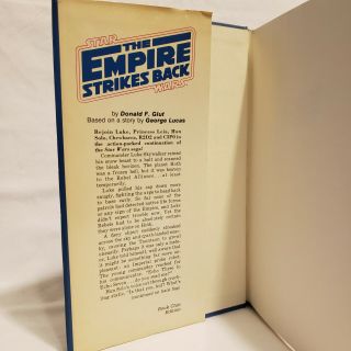Star Wars: The Empire Strikes Back (1980,  Del Ray Hardcover Book Club,  w/ DJ) 2