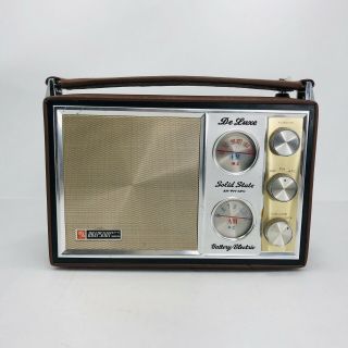 Vintage Rhapsody Solid State Transistor Radio Leather