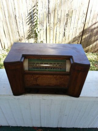 Vintage General Electric Tube Radio Shortwave And Phono Inputs