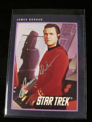 1991 Impel James Doohan Scotty Autographed Star Trek Trading Card