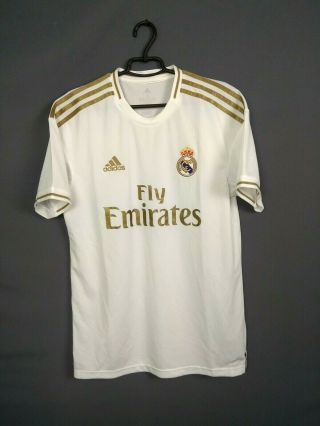 Real Madrid Jersey 2019 Home Medium Shirt Camiseta Mens Adidas Dw4433 Ig93