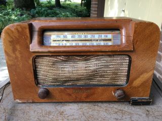 Vintage Radio Philco Model 42 - 321 Wood Tabletop