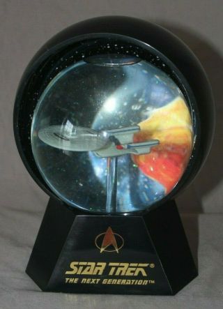 Star Trek Next Generation Uss Enterprise Ncc - 1701 - D Star Globe Halodome Mib 1993