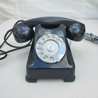 Vintage Kellogg Chicago Steel 1000 Series Telephone Rotary Dial Desk Phone