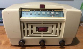 (1) 1947 Rca Model 66x12 Am Radio In Cabinet