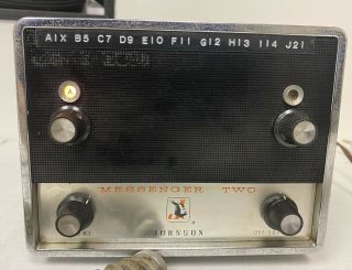 Vintage Johnson Messenger Two Cb Radio & Microphone