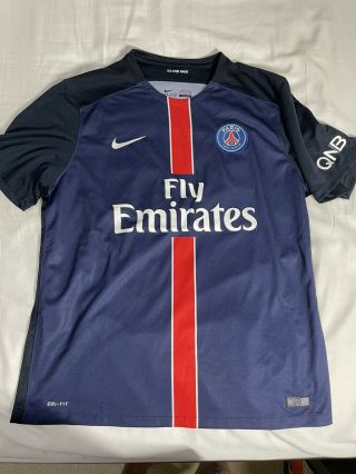 Nike Paris Saint - Germain F.  C (psg) 15/16 Jersey Size Xl