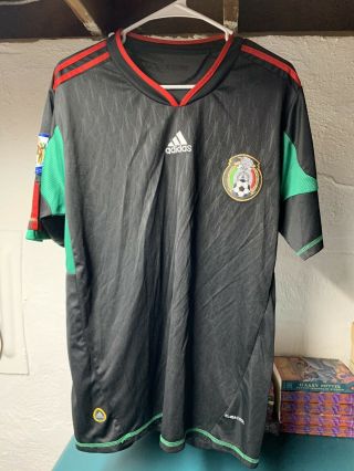 Mexico 2010 World Cup Adidas Climacool Jersey Men’s Size Medium Black Soccer