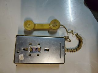 vintage yellow western electric rotary dial wall phone in 2