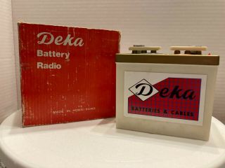 Deka Car Battery Promotional Am Radio W/box