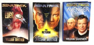 Vintage Star Trek William Shatner Odyssey Hardcover Book Set Of 3 (m - 7201 - Ap)