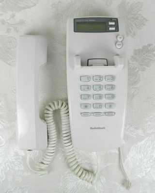 Radio Shack 43 - 3905 Push Button Wall Mount Telephone Corded Phone W/ Caller Id