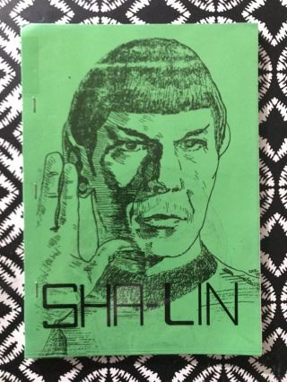 Star Trek Tos Fanzine " Sha - Lin” By Simon Kovak 1978